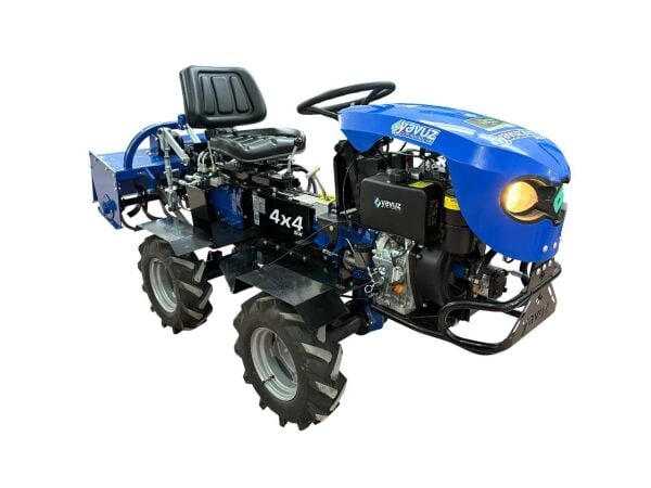 Yavuz Y600SX PRO 188FE 12 Hp Dizel Marşlı 4x4 Mini Traktör