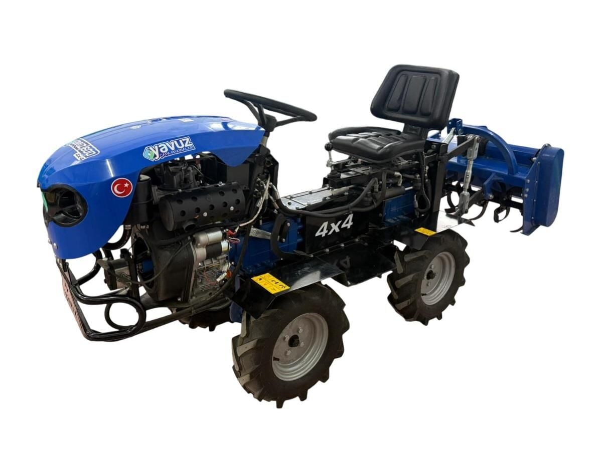 Yavuz Y600SX LİFE 188FE 12 Hp Dizel Marşlı 4x4 Mini Traktör