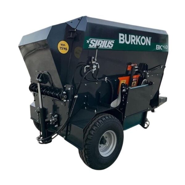Burkon 4m³ Traktör Şaftlı Çekilir Yatay Yem Karma Makinesi