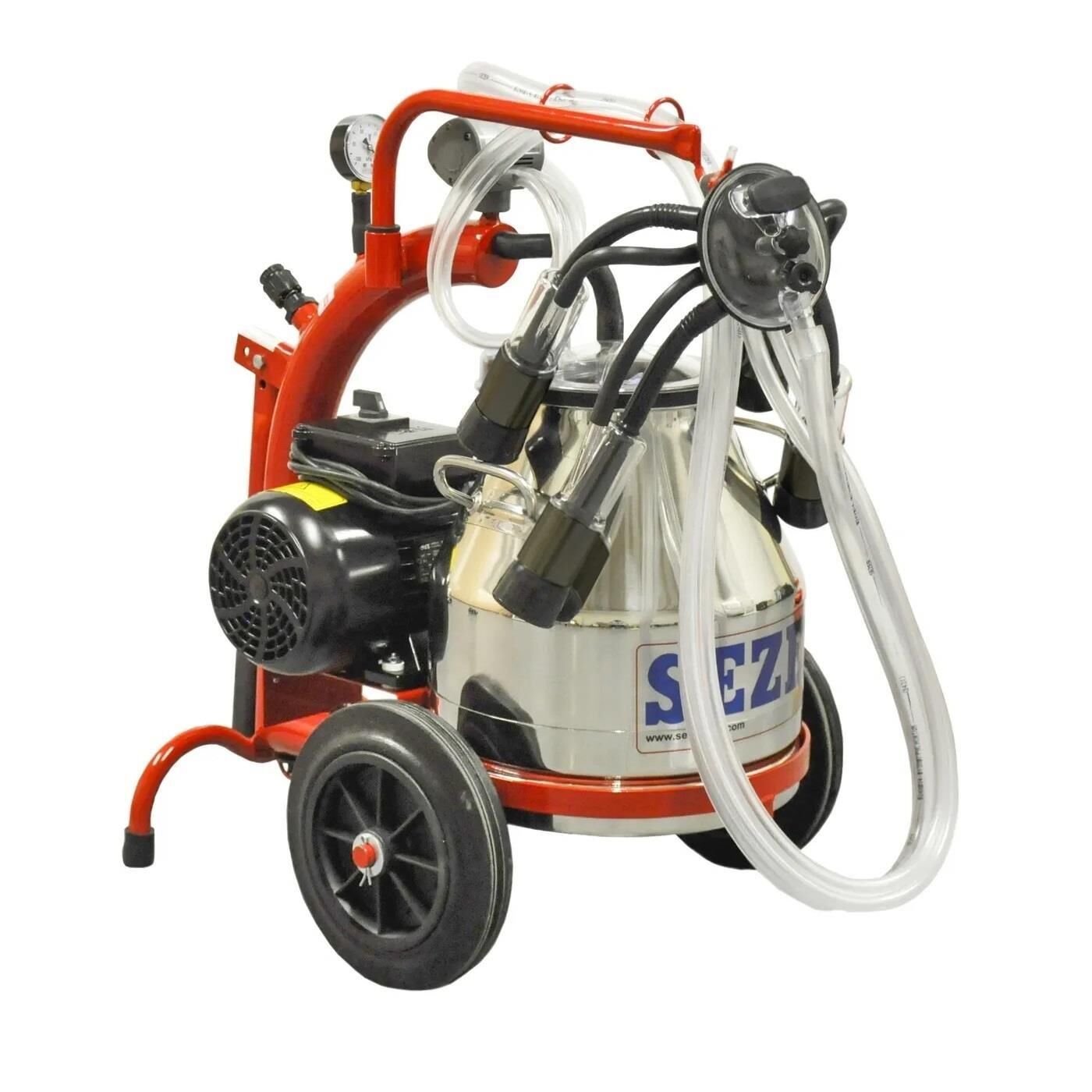 Sezer Çelik Güğüm Tek Başlık İnek Sağım Makinesi