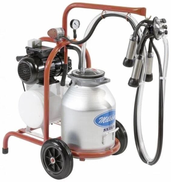 Sezer Alüminyum Güğüm Tek Başlık İnek Sağım Makinesi