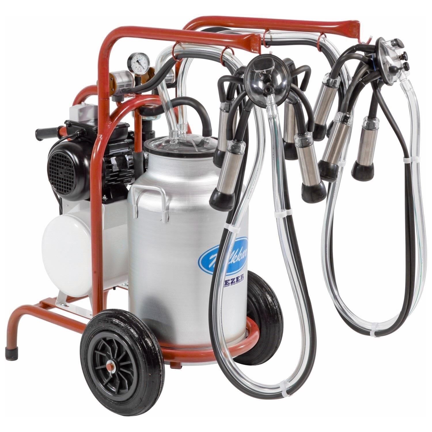 Sezer Alüminyum Güğüm Çift Başlık İnek Sağım Makinesi