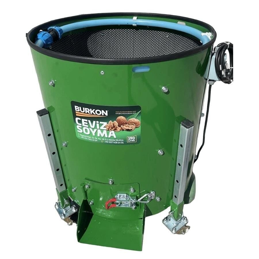 Burkon 190 Lt 75 Kg Sabit Devirli Ceviz Soyma Makinesi