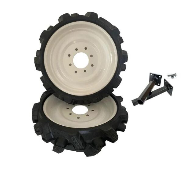 Çapa Makinesi Akslı Dolgu Teker Takımı 4.00-8