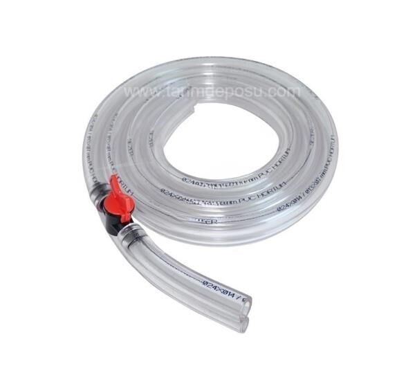 Sezer İkiz Şeffaf Musluklu Süt Hortumu