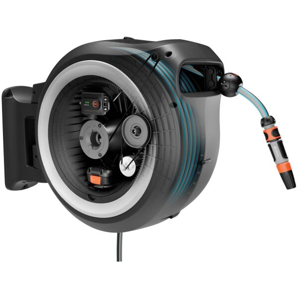 Gardena 18642 PowerRoll XL 35 Mt Akülü Hortum ve Otomatik Sarma Makarası