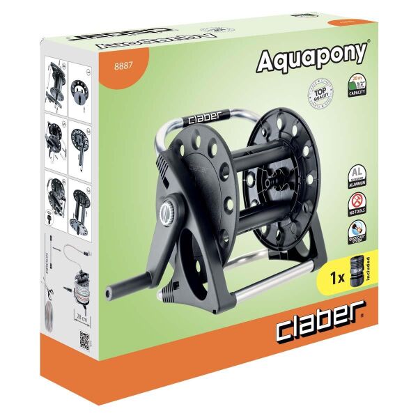 Claber 8887 AQUAPONY Hortum Makarası