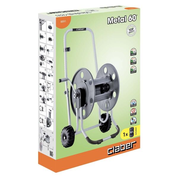 Claber 8891 METAL 60 Hortum Arabası