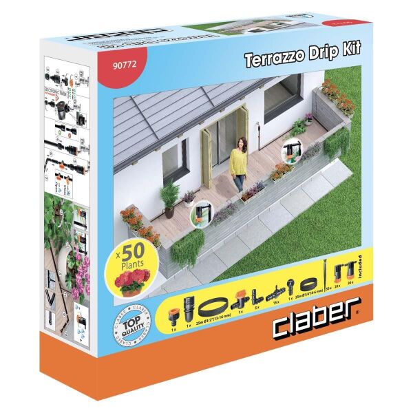 Claber 90772 TERRAZZO DRIP KIT Damlama Sulama Sistemi