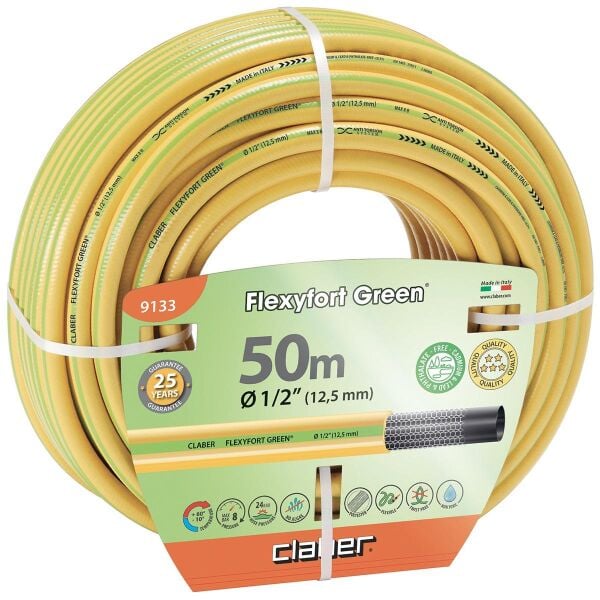 Claber 9133 Flexyfort Green 50 Mt Hortum