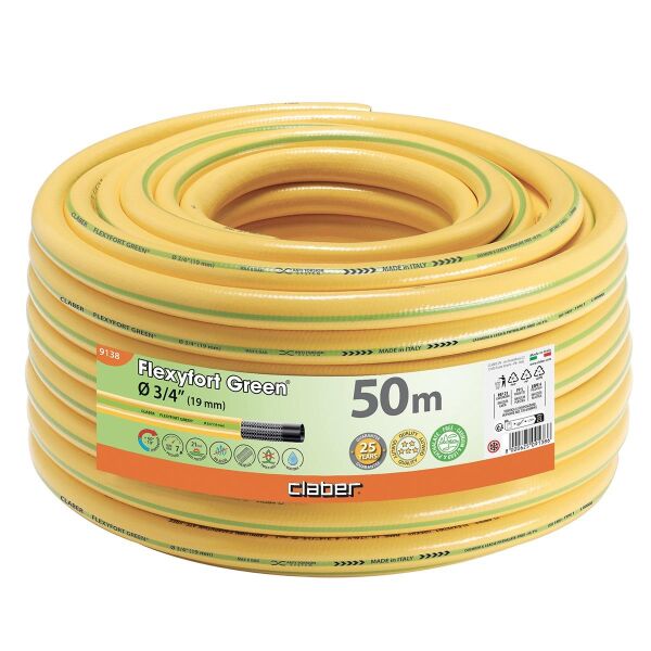 Claber 9138 Flexyfort Green 50 Mt Hortum