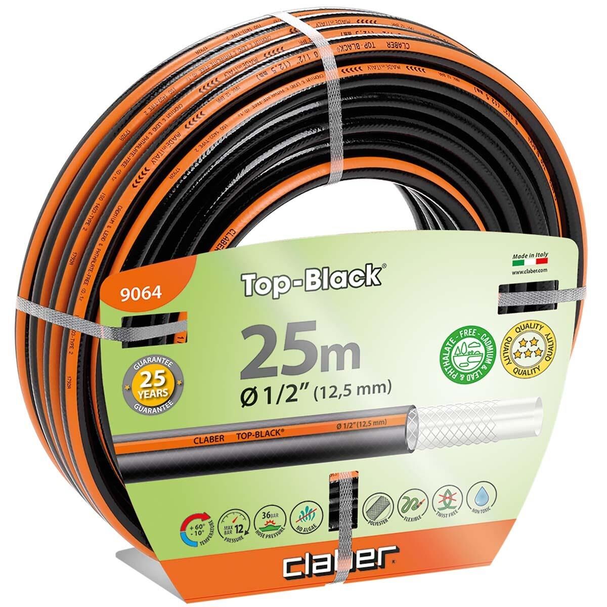 Claber 9064 Top Black Hortum 25 Mt Hortum