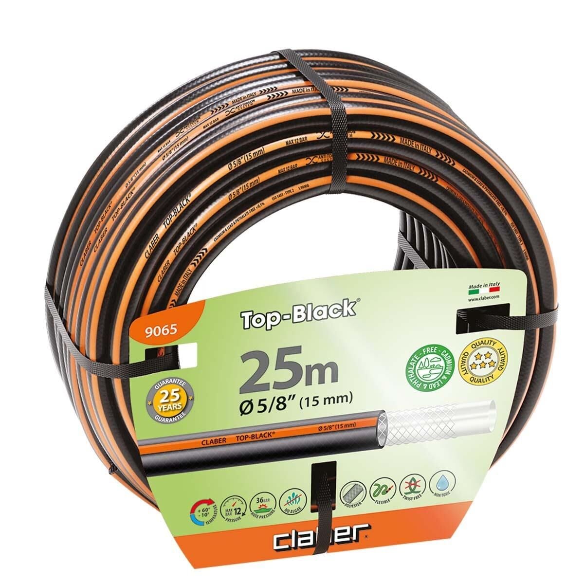 Claber 9065 Top Black Hortum 25 Mt Hortum