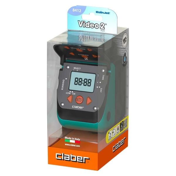 Claber 8412 AQUAUNO VIDEO 2 PLUS Su Zamanlayıcısı