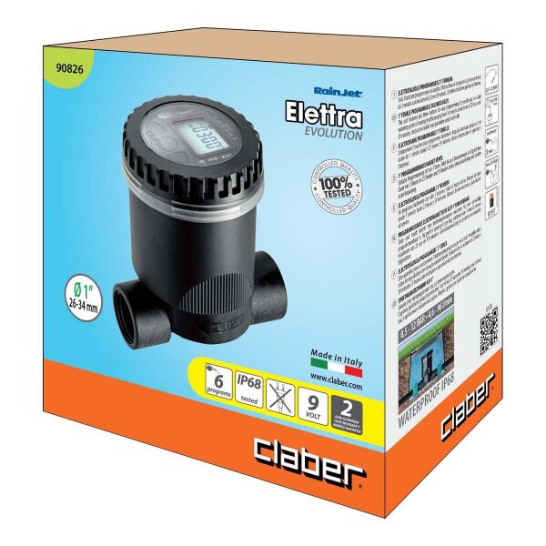 Claber 90826 Programlanabilir SELENOID Su Zamanlayıcı