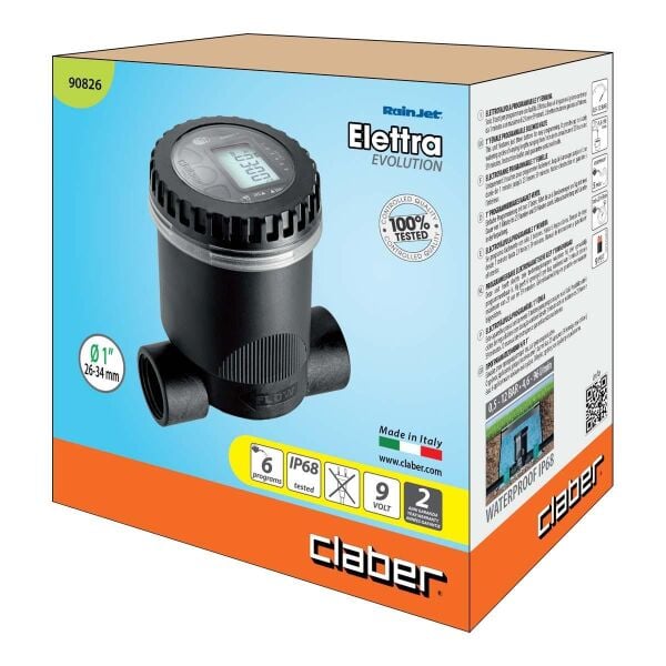 Claber 90826 Programlanabilir SELENOID Su Zamanlayıcı