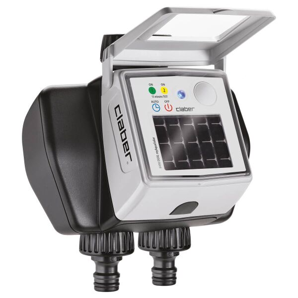 Claber 8497 DUAL MYAQUASOLAR İki Çıkışlı Su Zamanlayıcı