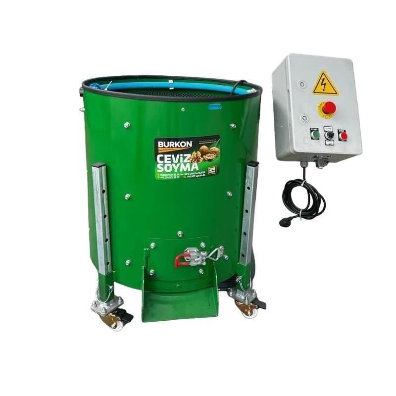 Burkon 190 Lt 75 Kg Lazerli Devir Ayarlı Ceviz Soyma Makinesi