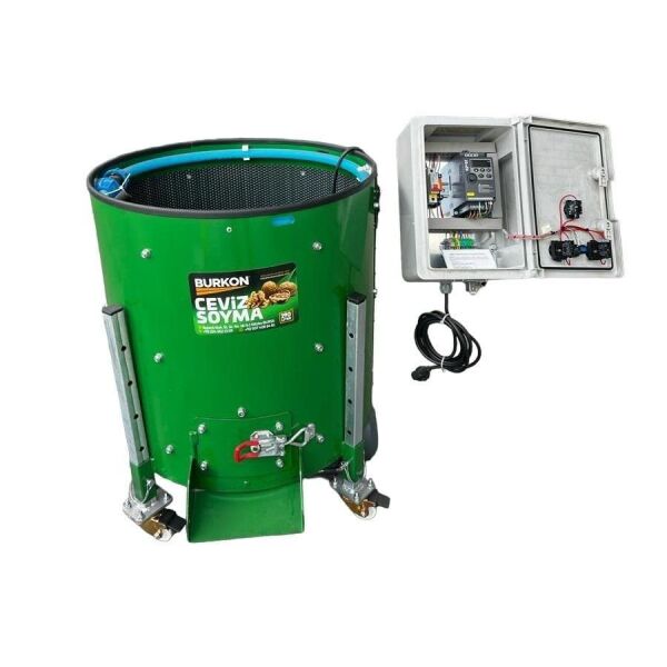 Burkon 190 Lt 75 Kg Lazerli Devir Ayarlı Ceviz Soyma Makinesi