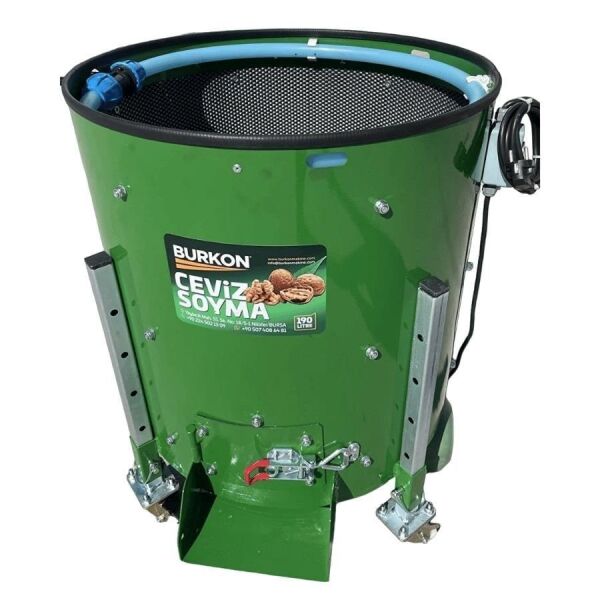 Burkon 190 Lt 75 Kg Lazerli Sabit Devirli Ceviz Soyma Makinesi