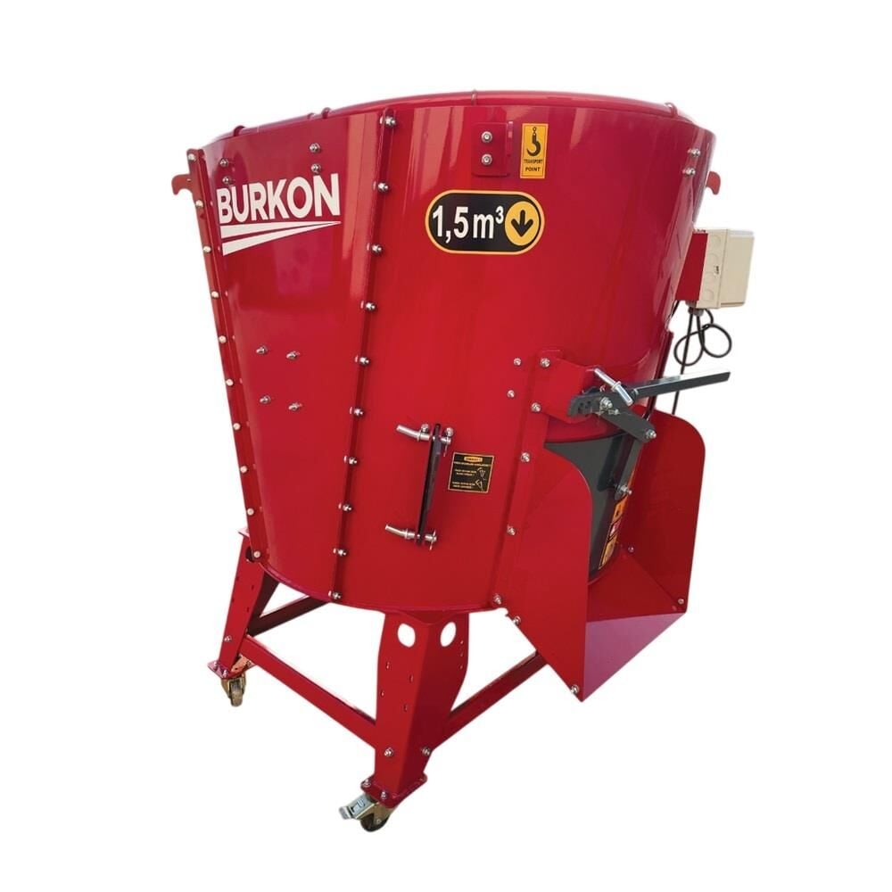 Burkon 1.5m³ 380V Yem Karma Makinesi