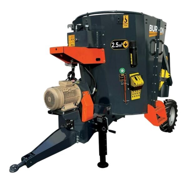 Burkon 2.5m³ 380V ve Traktör Şaftlı Çekilir Yem Karma Makinesi