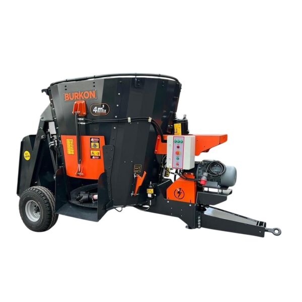 Burkon 4m³ 380V ve Traktör Şaftlı Çekilir Yem Karma Makinesi