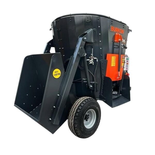 Burkon 4m³ 380V ve Traktör Şaftlı Çekilir Yem Karma Makinesi