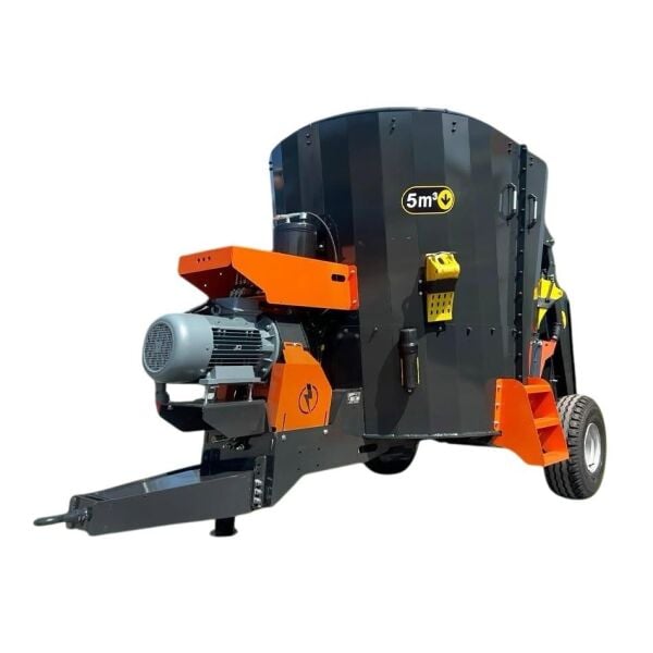 Burkon 5m³ 380V ve Traktör Şaftlı Çekilir Yem Karma Makinesi