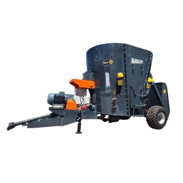 Burkon 10m³ 380V ve Traktör Şaftlı Çekilir Yem Karma Makinesi