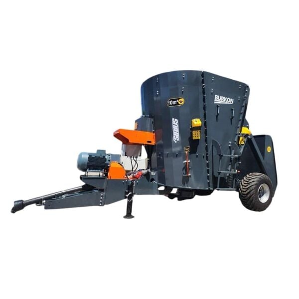 Burkon 10m³ 380V ve Traktör Şaftlı Çekilir Yem Karma Makinesi