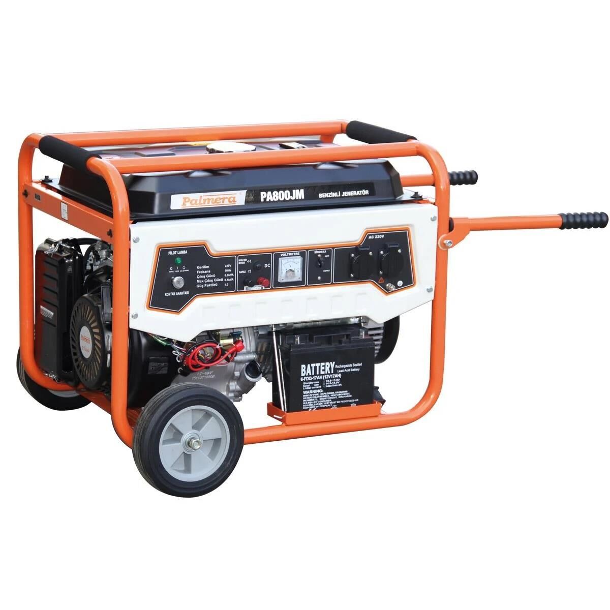 Palmera PA800JM 8.2 kVA Marşlı Benzinli Monofaze Jeneratör